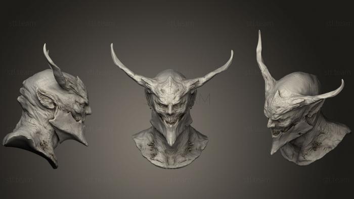 Бюсты монстры и герои Голова демона 8